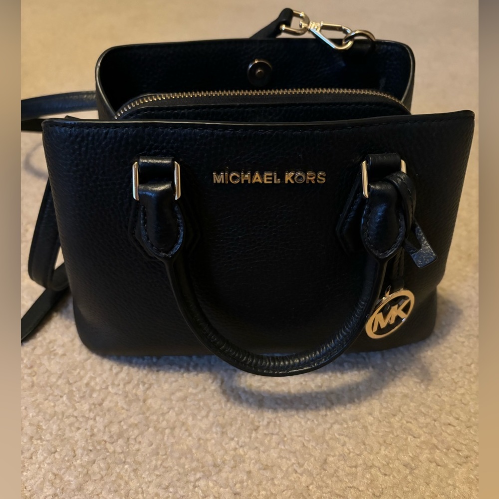Michel Kors Black Crossbody / Hand Held Bag - Gently Used